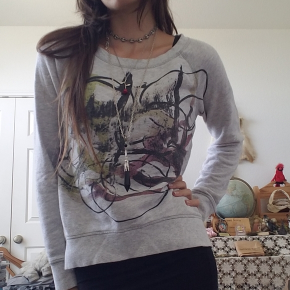 Abstract Graphic Sweater - Picture 2 of 7